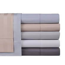 Bedding Premium 100% Cotton Bed Sheet Set Queen Grey 4 Piece Bedding Set Flat Sheet  Fitted Sheet and 2 Pillow Cases